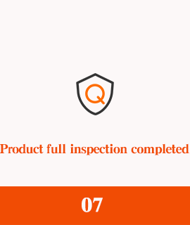 Inspección completa del producto finalizada